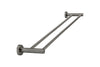 Round Double Towel Rail 600mm Gun Metal