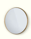 Deep Frame Circular Mirror - 60cm Diam - 30mm Frame - Bronze