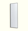 Deep Frame Square Edge Mirror - 0.6 x 1.2m - 30mm - Matte Black