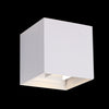2x3W LED SMD Square Wall IP54 White WW