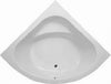 Bali Corner Bath Polished White1300x1300x400mm