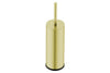 Toilet Brush + Closed Holder FreestandingChampagne Gold