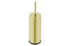 Toilet Brush + Closed Holder FreestandingChampagne Gold