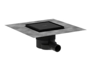 Hansgrohe Raindrain Brilliance Complete Set Point Drain 150/150 Tileable Rear Cover Matt Black