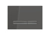 Sigma50 Actuator Plate For Dual Flush Metal Black Chrome