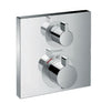Hansgrohe Ecostat Square Thermostat For Concealed Installation For 2 Functions Chrome