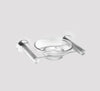 Slimline Soap Dish Glass Brushed Stainless