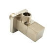 Gio Square Quarter Turn Angle Valve in Brushed Nickel