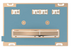 Sigma50 Actuator Plate for Dual Flush, Metal Colour Red Gold