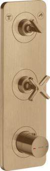 Axor Citerio E Thermostatic Module 380/120 for Concealed Installation Brushed Bronze