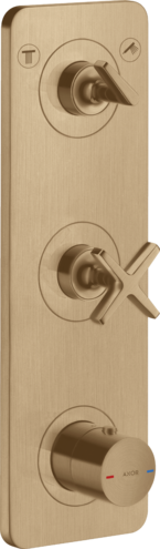 Axor Citerio E Thermostatic Module 380/120 for Concealed Installation Brushed Bronze