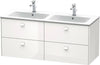 Brioso Vanity Unit Wall-Mounted White1290X479X553 mm