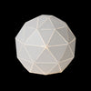 1xE27 LaserCut Metal Ball Table LampWh
