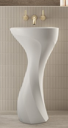 Seros 49 Podium Basin Gloss White 490X401X900mm