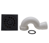 Square Shower Trap Black