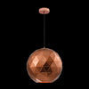 1xE27 Lrg LaserCut Metal Ball Pendant CO