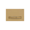 Sigma50 actuator plate for dual flush, metal colour brass: brass, brass, brushed, easy-to-clean coat