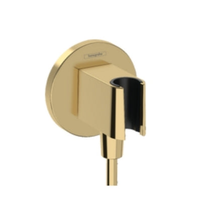 Hansgrohe Fixfit S Wall Outlet With Shower Holder Polished Gold Optic
