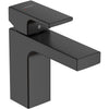 Vernis Shape Basin Mixer 100 without waste set Matt Black