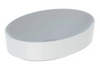 Geberit VariForm Lay-on Washbasin, Oval, No Overflow or Taphole 550x400