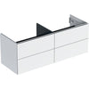 ONE cabinet for lay-on washbasin, with four drawers