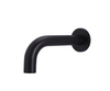 Round Curved Basin Spout 130mm - Matte Black