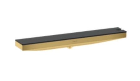 Hansgrohe Rainfinity Wall Outlet Porter 500 With Shower Holder And Shower Shelf Right Polished Gold