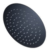Shower Rose 250mm Black