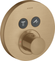 AXOR ShowerSelect th.conc.2 outl. round BBR Brushed Bronze