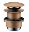 Waste Set Push-open for Basin & Bidet Mixers Brushed Red Gold