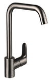 Hansgrohe Decor Single Lever Kitchen Mixer 260, 7 L/Min, 1Jet Brushed Black Chrome