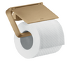 Axor Universal Softsquare Toilet Paper Holder With Cover Brushed Bronze