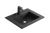 Lave Resin Basin Black 600mm