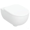 Geberit Selnova Premium wall hung WC set, washdown, shrouded, rimfree with WC seat