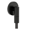 Hansgrohe FixFit Fine S Wall outlet with non-return valve Brushed Black Chrome