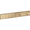 Hansgrohe Rainselect Thermostat For Concealed Installation For 4 Functions Brushed Bronze