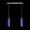 2-Light Pendant : Blue glasstube