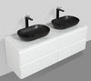 Santorini 1500 Black Basin Four Draw Vanity Set