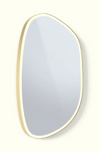 Lumena Organica - 720 x 1200mm - 50mm Frame - Pebble - Solid Brass Matte