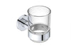 Lavish Glass Tumbler + Holder Chrome