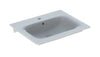 Selnova Square Vanity Basin Slim Rim Polished White 800mm