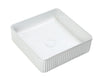 Lave Audrey Fluted Counter Top Basin 375x375x130mm