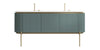 Crocky Double Jade Green Vanity and basin Set 1790x575x840mm