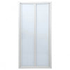Shower Door Bi-Folder White 900x1850