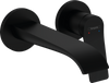 Vivenis Single lever basin mixer wall-mounted with spout Matt Black