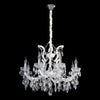 8xE14 White Arms K9 Crystal Chandelier