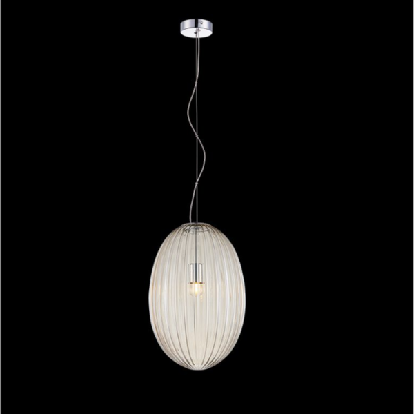 1xE27 Marilyn Large Glass Pendant Cognac