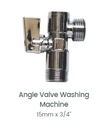 Angle Valve 15X3/4'' Washing Machine Cp