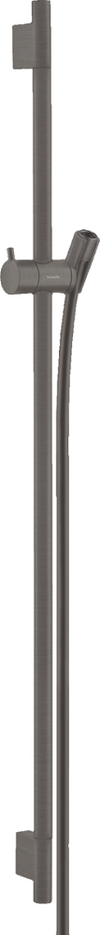 Hansgrohe Unica Shower Bar S Puro 90 Cm With Isiflex Shower Hose 160 Cm Brushed Black Chrome