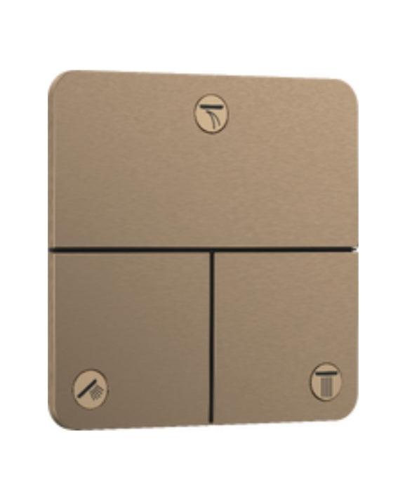 Hansgrohe Showerselect Comfort Q Valve For Concealed Installation For 3 Functions Brushed Bronze